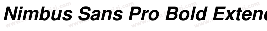 Nimbus Sans Pro Bold Extended字体转换